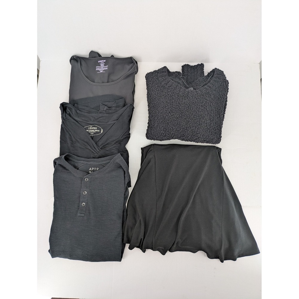 Plus Women Clothing Lot XL Black Shirt Bodysuit Skirt Slimming Basics Minimalist